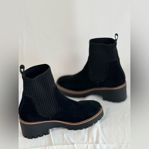 Blondo Womens Size 6 Dexter Waterproof Black Suede Booties - Picture 7 of 9